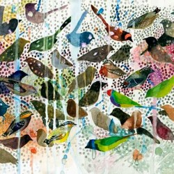 Emu, 240 X 920 Mm, Watercolour/collage On Paper, 2014